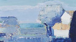 Nicolas de Staël, Paysage de Provence, 1953, huile sur toile, 33 x 46 cm, Museo Thyssen-Bornemisza, Madrid © Adagp, Paris, 2018, photo : © Museo Thyssen-Bornemisza, Madrid