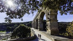 Pont du Gard rayon de soleil