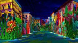 L'exposition "Flower Power" aux Carrières de Lumières
