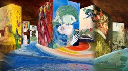 L'expositions aux Carrières de Lumières