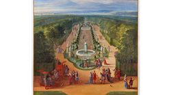 Vue perspective du bosquet de la Galerie des antiques à Versailles © Château de Versailles Thomas Garnier