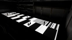Ryoji Ikeda, test pattern [no.5], 2013, audiovisual installation at Carriageworks.