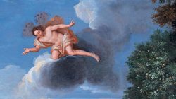 Jean Cotelle, Vue des parterres du Trianon de marbre avec Zéphyr et Flore endormie (détail) 1688-1693 huile sur toile © Château de Versailles
