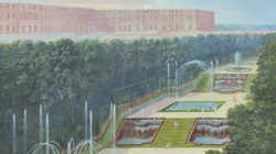 Jean Cotelle, Vue du bosquet des Trois Fontaines avec des amours jardiniers (détail) ® Château de Versailles
