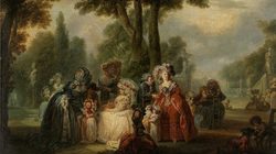 Assemblée dans un parc par Watteau de Lille © Musée Cognac-Jay/Roger Viollet