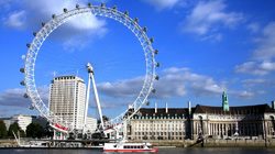Coca Cola London Eye vue panoramique au bord de la Tamise