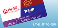 Forfait 3 en 1 - Madame Tussauds, London Eye et Aquarium SEA LIFE